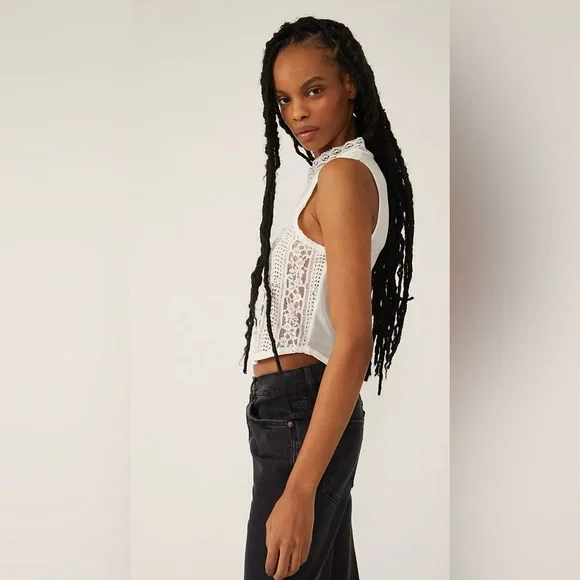 Free People Tea Party Top Size Small - Picture 2 of 7